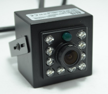 Видеокамера ALIS AHD CAD-104S-Led-2mpx-mini (black) 2.8mm/1mpx/90°/цветная/Led/квадратная/внут/