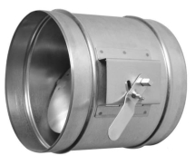 Дроссель клапан круглый 0,55,125,175 Узел УПР с кв.р  0,08