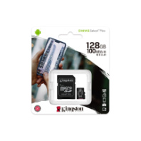 Карта памяти micro SD 128Gb Kingston class 10 Canvas с адаптером
