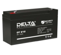 Аккумулятор 6V 12 Ah Delta DT 612 (Тип клемм F2(6,35мм), Габариты:151х50х100мм) Аккумулятор 6V 12 Ah Delta DT 612 (Тип клемм F2(6,35мм), Габариты:151х50х100мм)