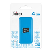 Карта памяти micro SD 4Gb Mirex без адаптера Карта памяти micro SD 4Gb Mirex без адаптера