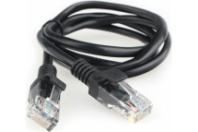 Патч-корд Гарнизон UTP кат.5е, длина 1м, черный (PC-UTP-5e-1-BK)