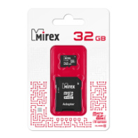 Карта памяти micro SD 32Gb Mirex class 10 с адаптером UHS-I Карта памяти micro SD 32Gb Mirex class 10 с адаптером UHS-I