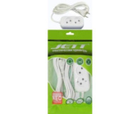 Сетевой удлинитель Jett 2 розетки, 10А, 1300Вт, 5м, ПВС 2х0.75, белый Сетевой удлинитель Jett 2 розетки, 10А, 1300Вт, 5м, ПВС 2х0.75, белый