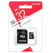Карта памяти micro SD 32Gb SmartBuy class 10 с адаптером LE Карта памяти micro SD 32Gb SmartBuy class 10 с адаптером LE