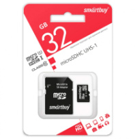 Карта памяти micro SD 32Gb SmartBuy class 10 с адаптером (UHS-I) Карта памяти micro SD 32Gb SmartBuy class 10 с адаптером (UHS-I)